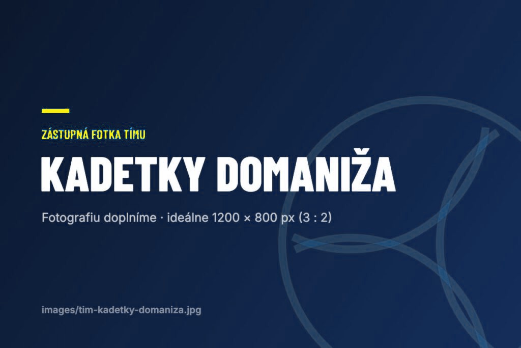 Kadetky Domaniža VO AC UNIZA Žilina – zástupná fotografia