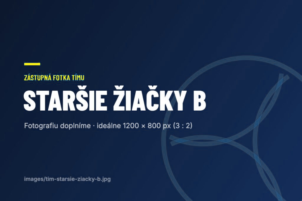 Staršie žiačky B VO AC UNIZA Žilina – zástupná fotografia